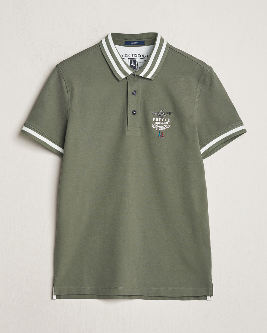 Heren | Polo's | Aeronautica Militare | Tipped Polo Verde Green