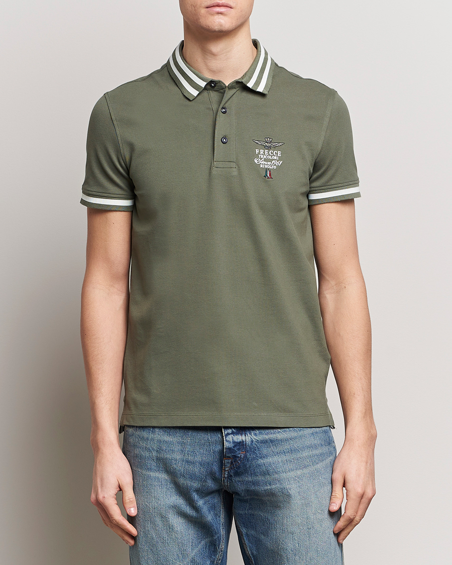 Heren | Sale Kleding | Aeronautica Militare | Tipped Polo Verde Green