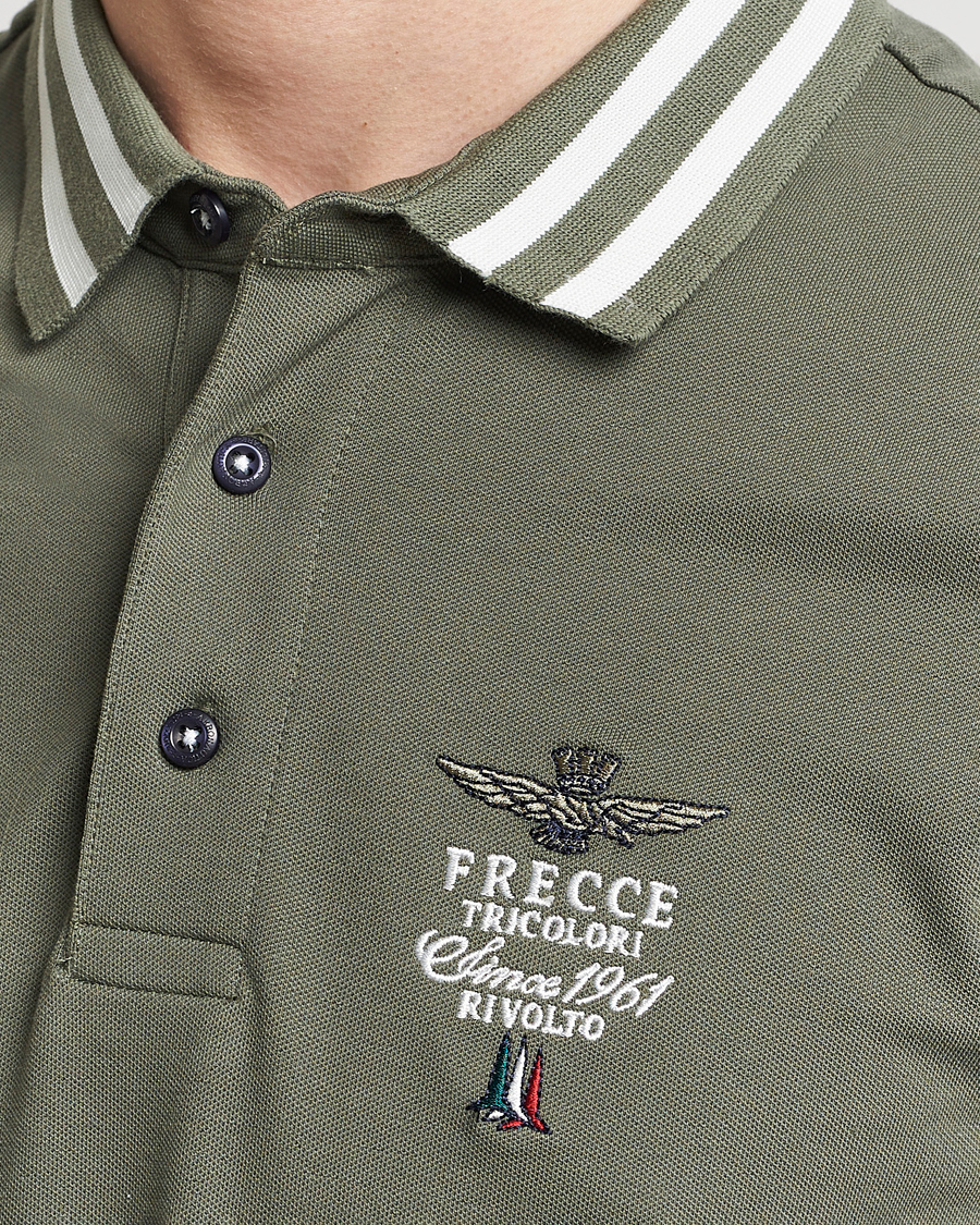 Heren | Polo's | Aeronautica Militare | Tipped Polo Verde Green