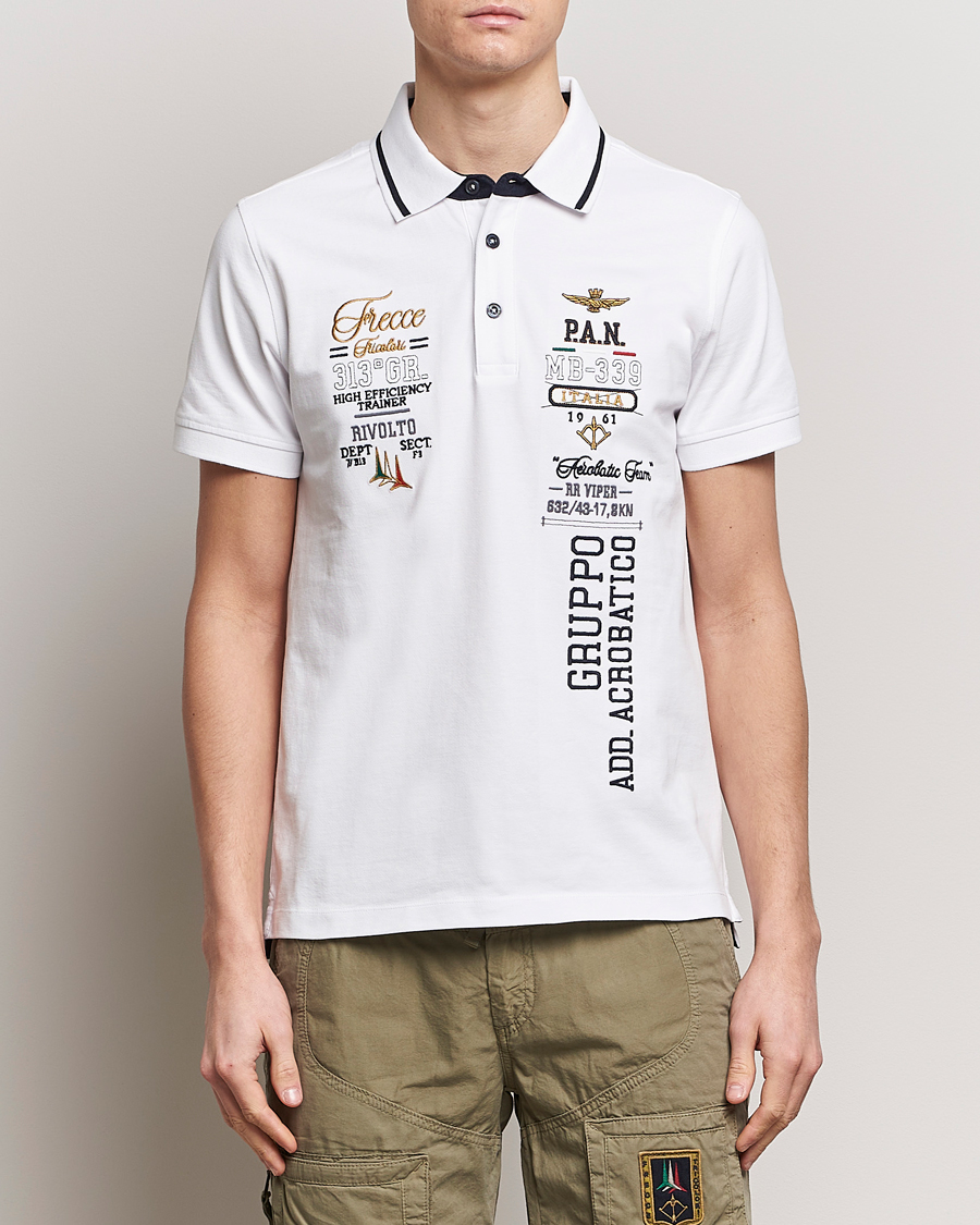 Heren | Aeronautica Militare | Aeronautica Militare | Heritage Polo Off White