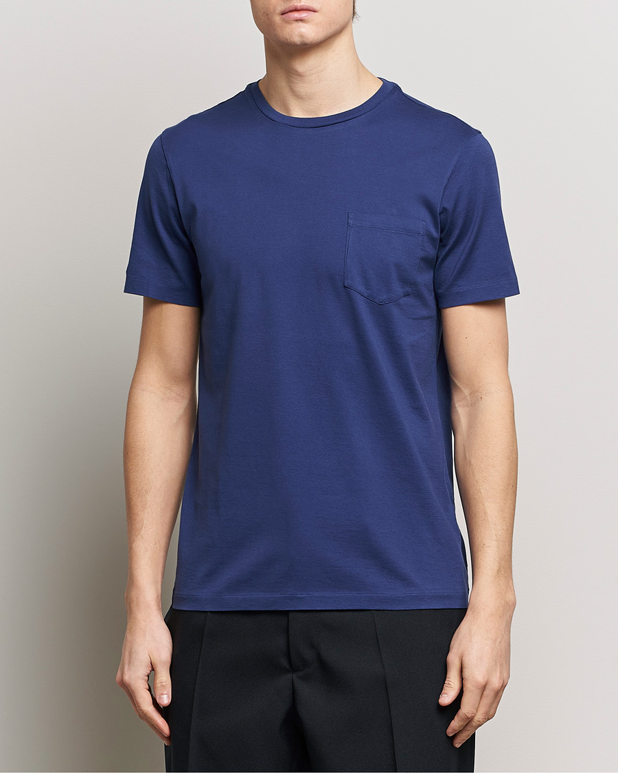 Ralph Lauren Purple Label Garment Dyed Cotton T Shirt Spring Navy Man C