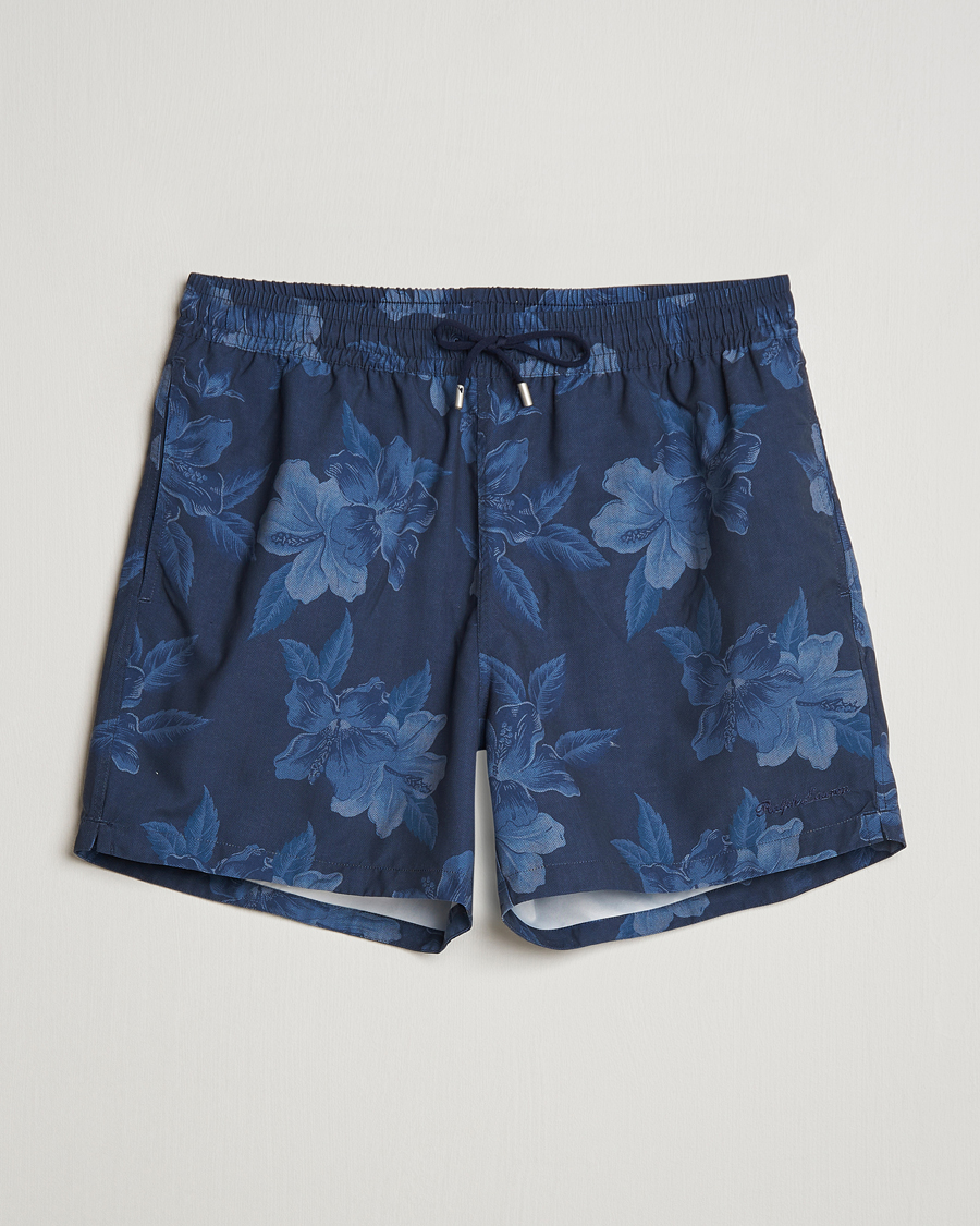 Heren | Zwembroek | Ralph Lauren Purple Label | Amalfi Swim Shorts Navy Hibiscus