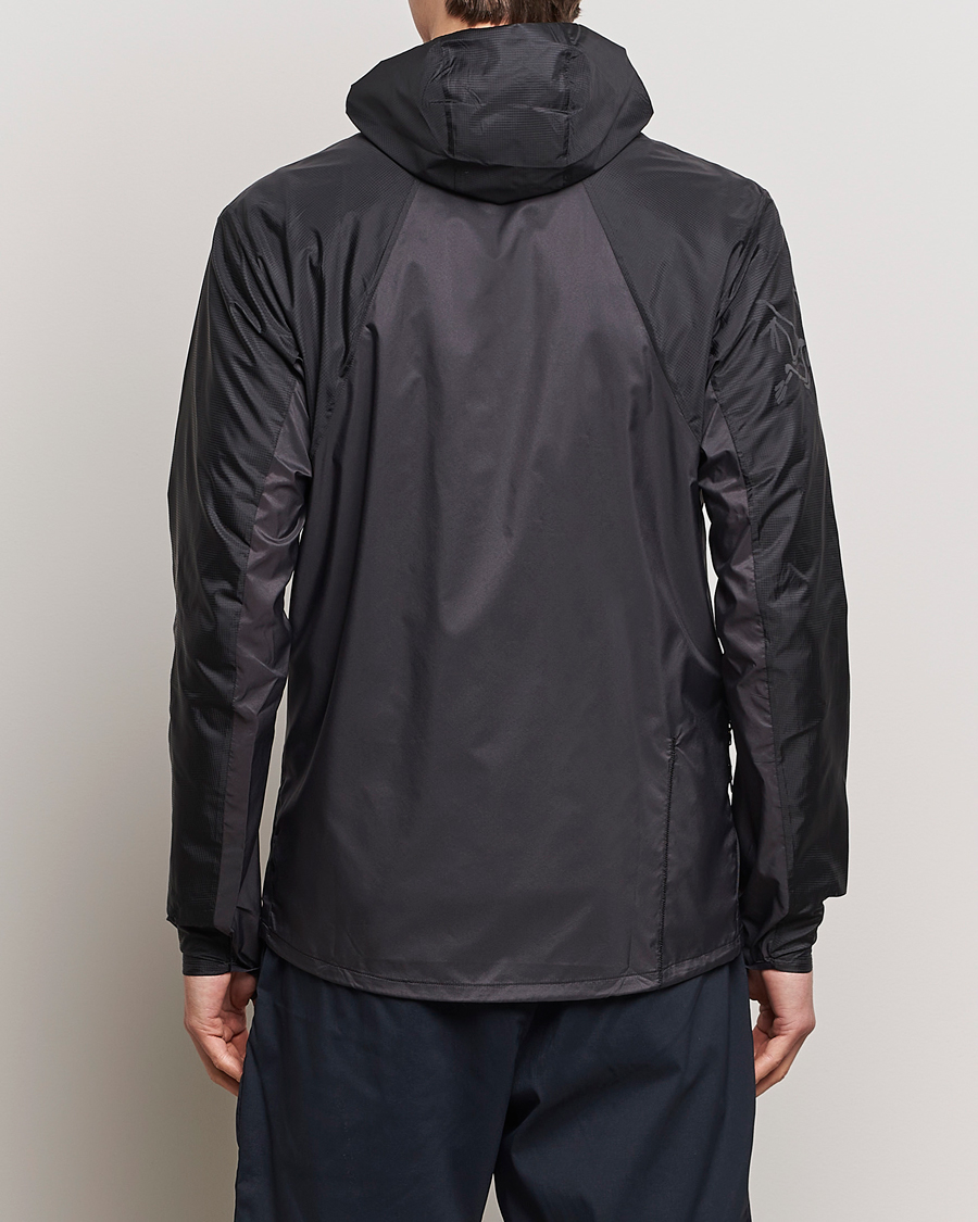 Heren | Jassen | Arc'teryx | Norvan Windshell Hooded Jacket Black/Graphite