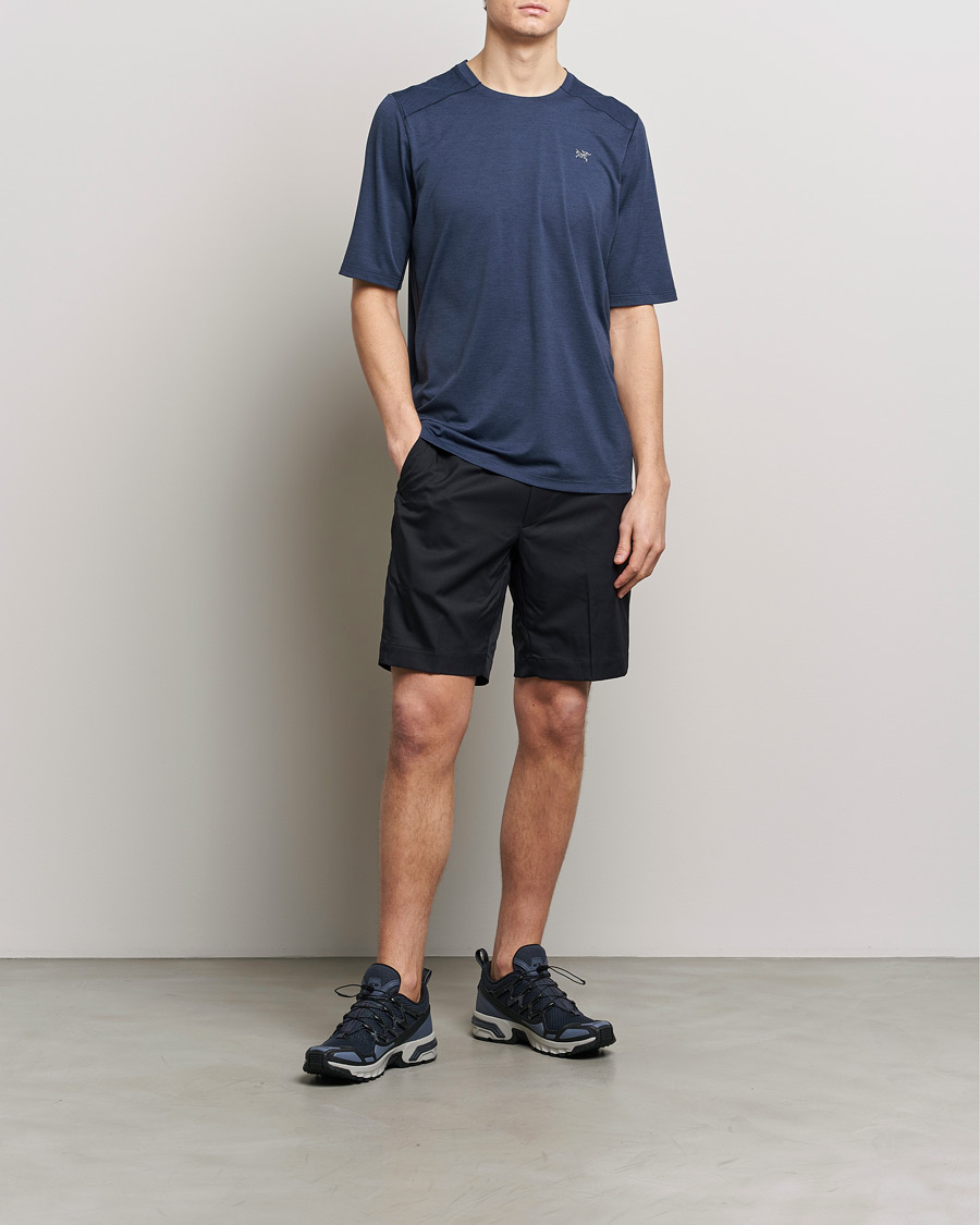 Heren | T-shirts | Arc'teryx | Cormac Crew Neck T-Shirt Black Sapphire Heather