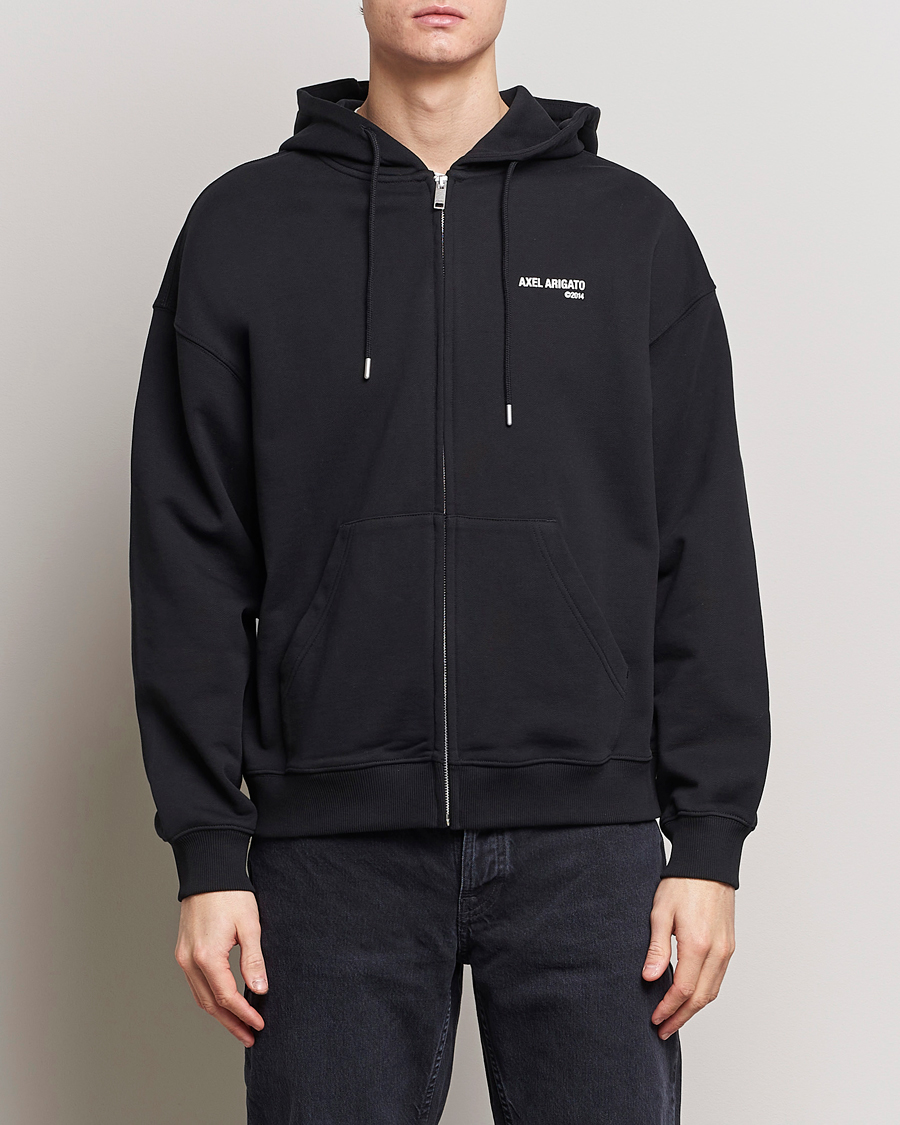 Heren | Truien | Axel Arigato | Field Full Zip Hoodie Black