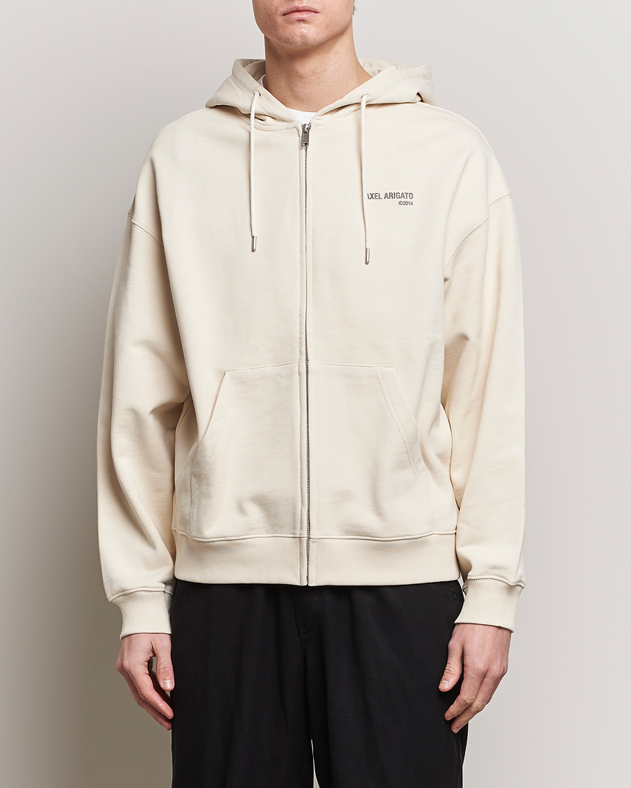 Heren | Contemporary Creators | Axel Arigato | Field Full Zip Hoodie Pale Beige