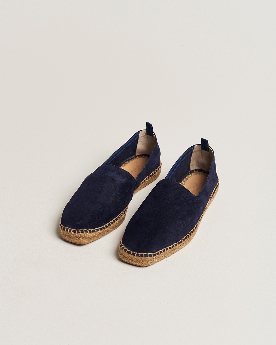 Heren | Suède schoenen | Castañer | Pablo Casual Suede Espadrilles Azul Oscuro