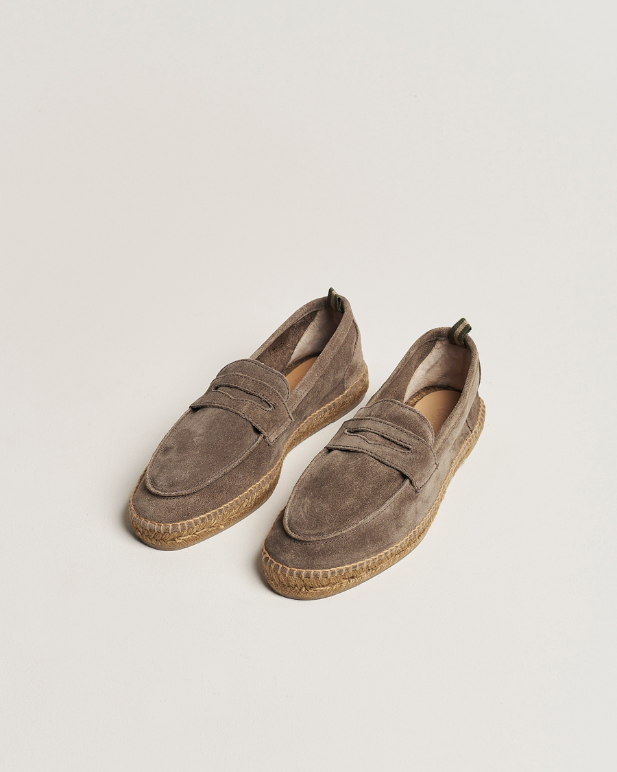 Heren | Suède schoenen | Castañer | Nacho Casual Suede Loafers Topo