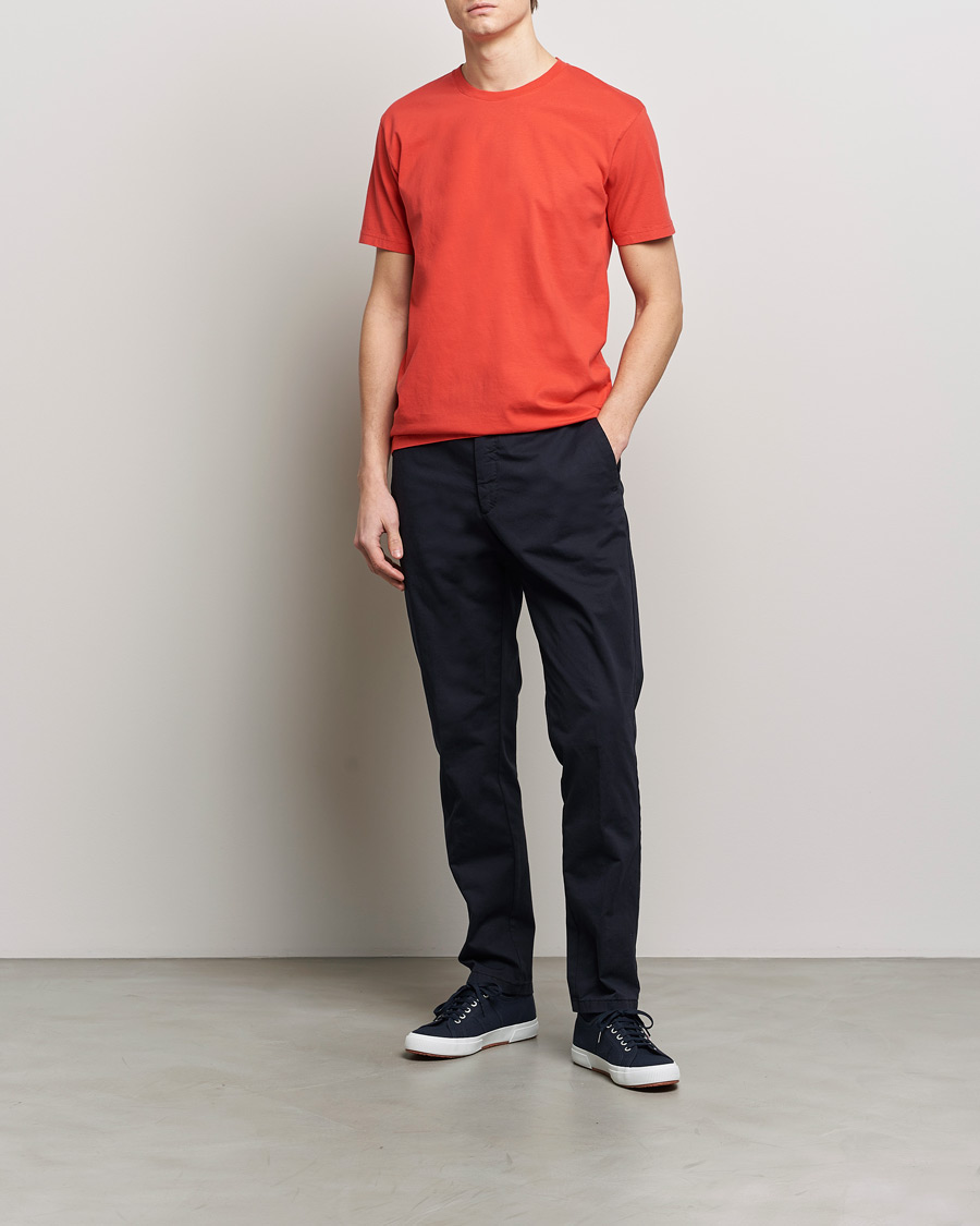 Heren | T-shirts | Colorful Standard | Classic Organic T-Shirt Red Tangerine