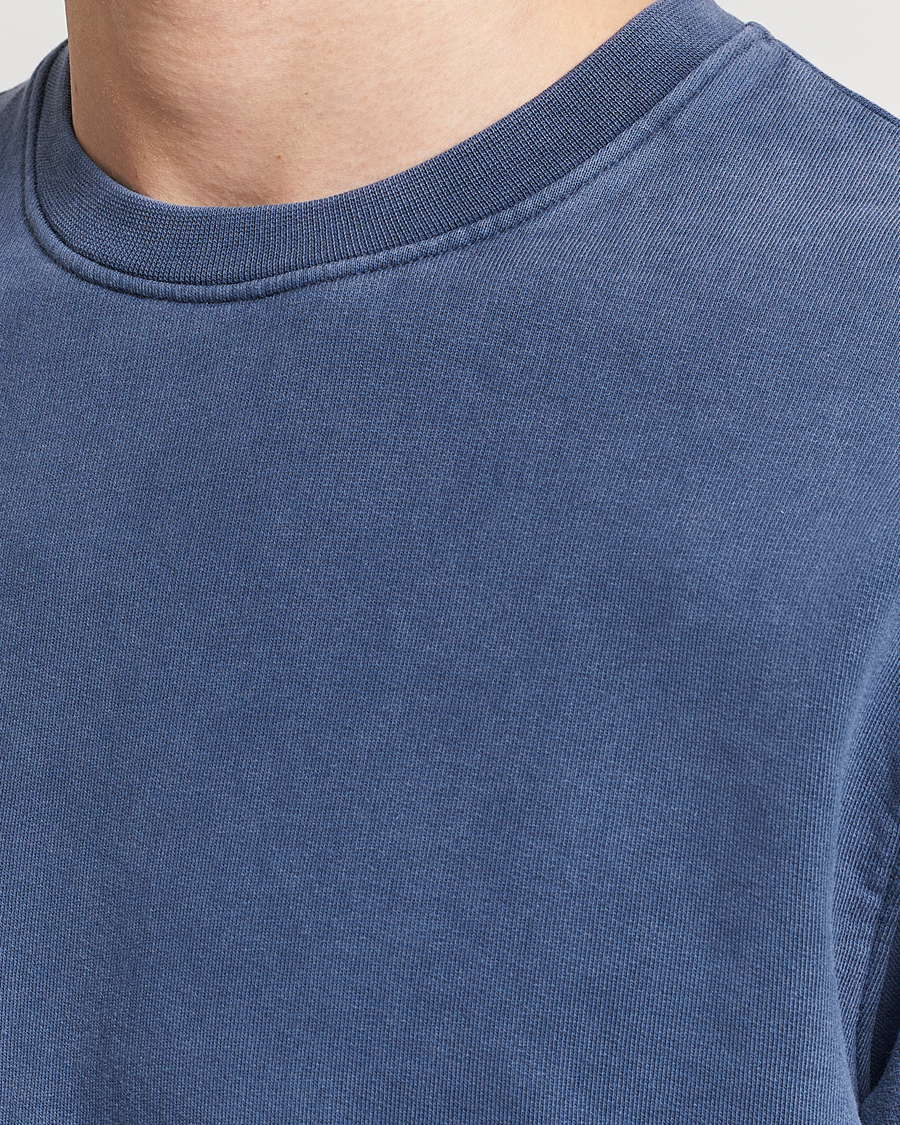 Heren | Truien | Colorful Standard | Classic Organic Crew Neck Sweat Neptune Blue