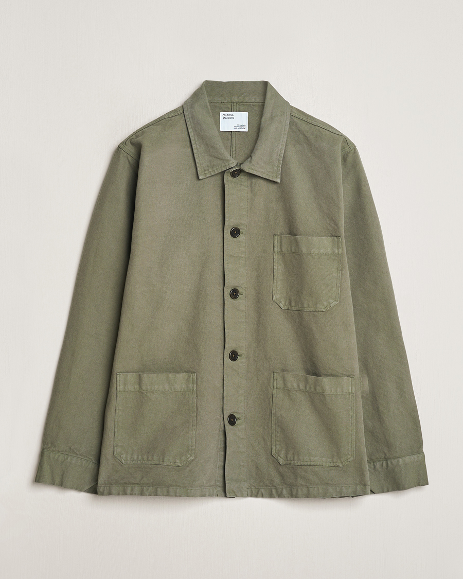 Heren | Overhemden | Colorful Standard | Organic Workwear Jacket Dusty Olive