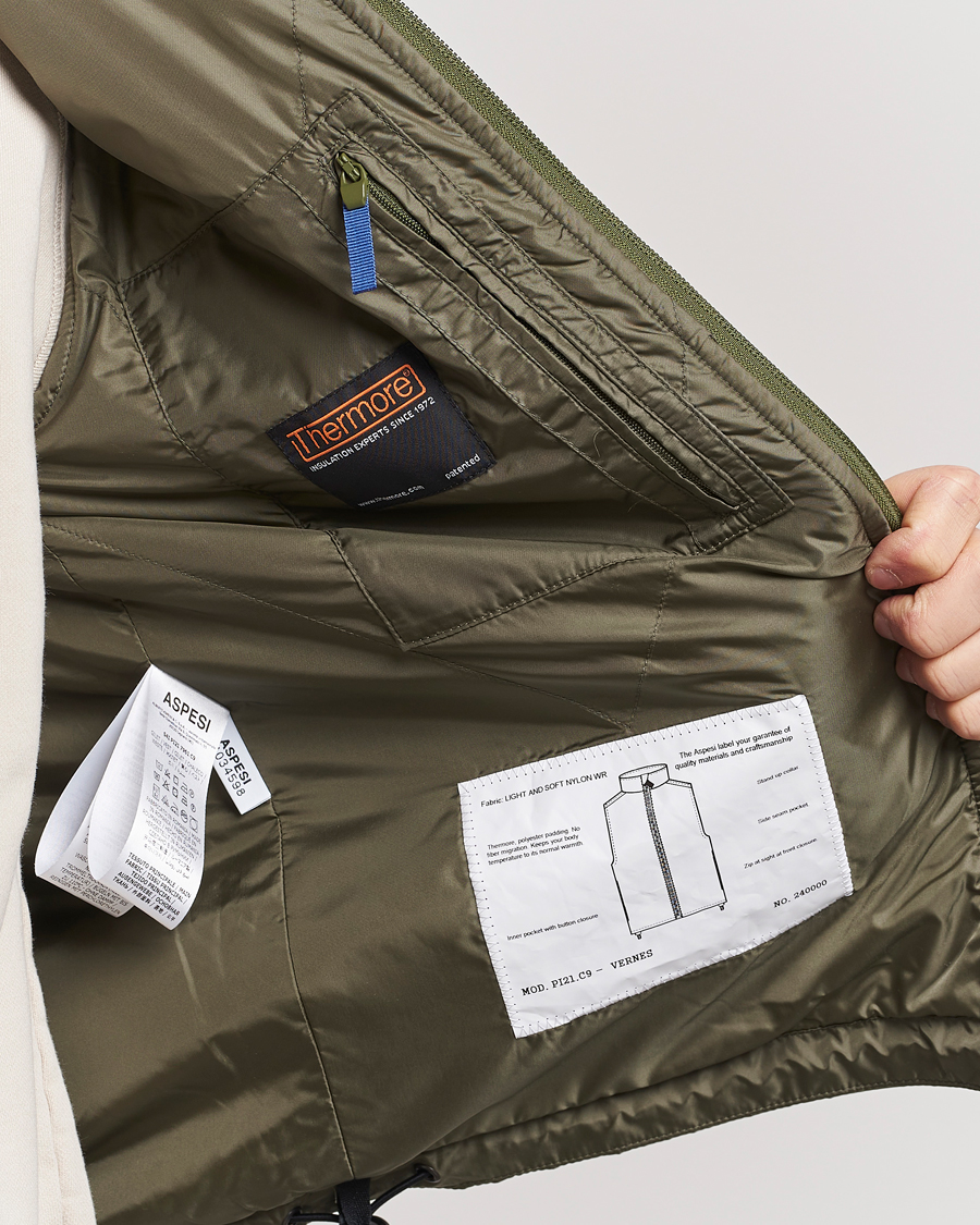 Heren | Jassen | Aspesi | Vernes Nylon Gilet Sage