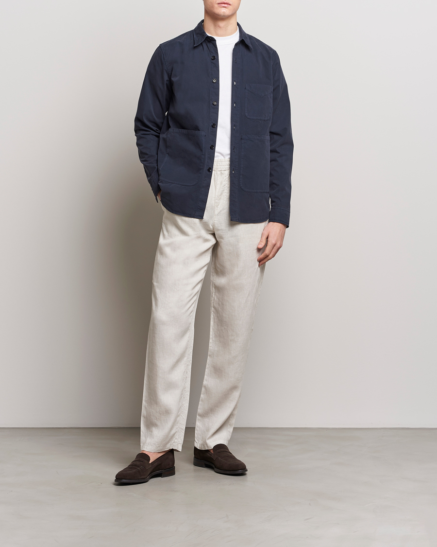 Heren | Jassen | Aspesi | Utility Shirt Jacket Navy
