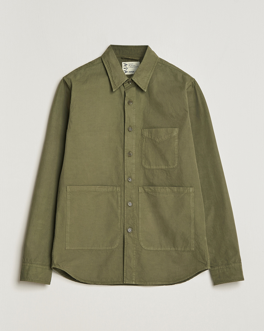 Heren | Jassen | Aspesi | Utility Shirt Jacket Military