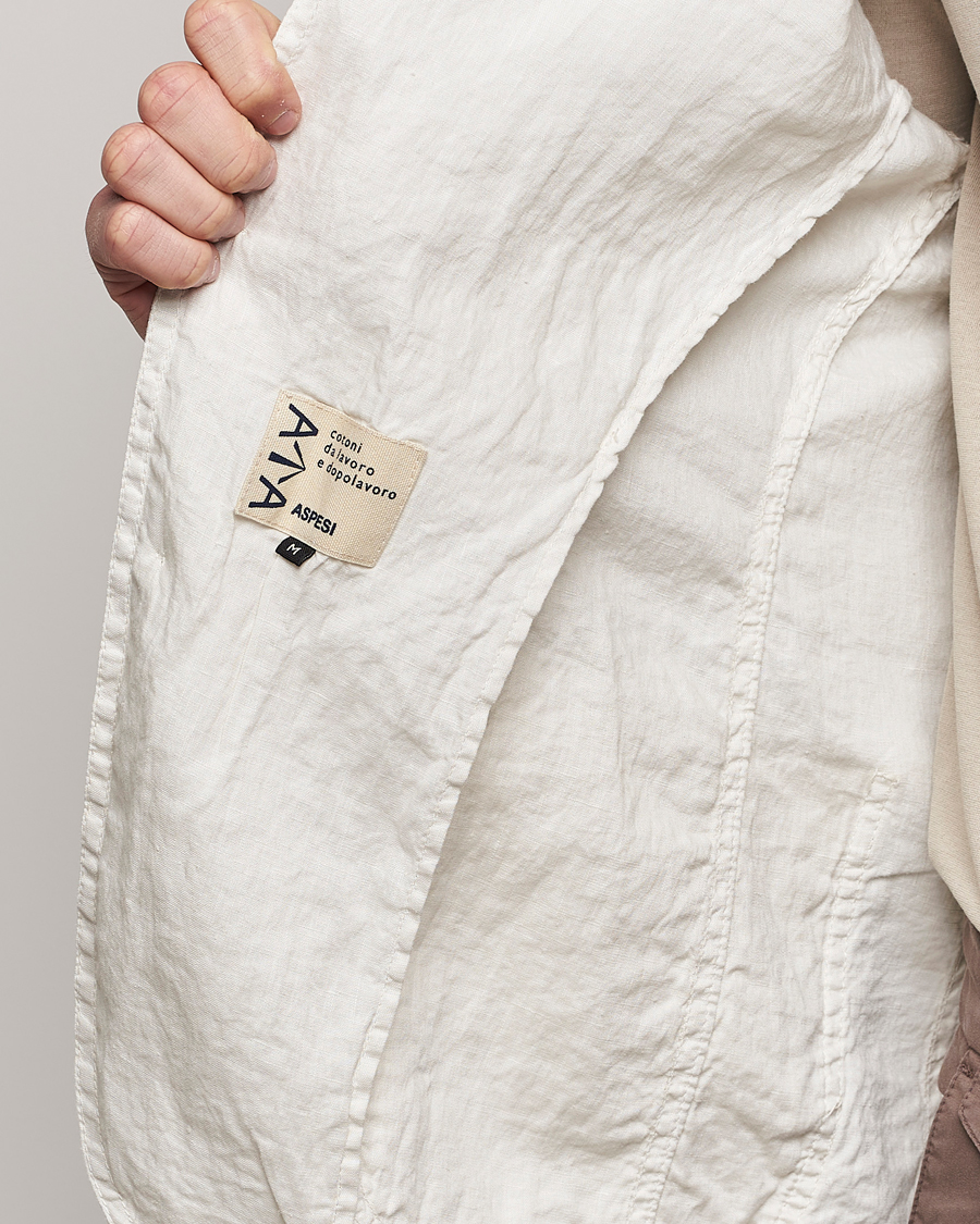 Heren | Blazers | Aspesi | Samuraki Linen Blazer Light Beige