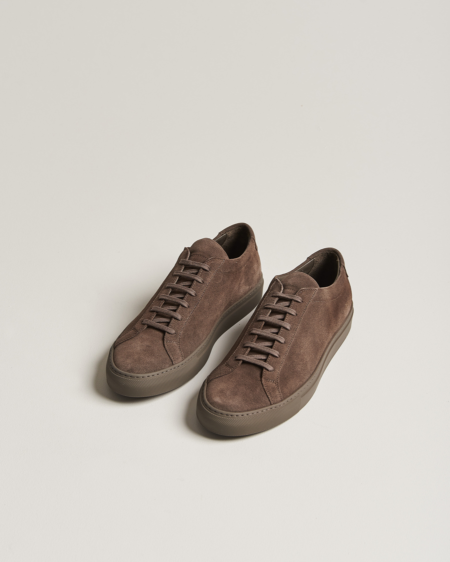 Heren | Common Projects Original Achilles Suede Sneaker Clay | Common Projects | Original Achilles Suede Sneaker Clay