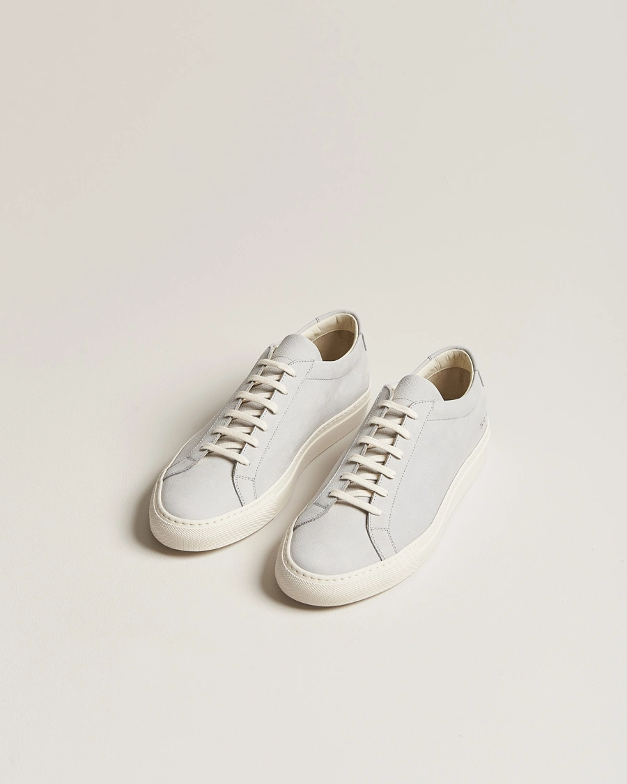 Heren | Common Projects | Common Projects | Original Achilles Pebbled Nubuck Sneaker Grey