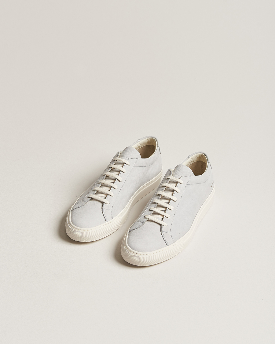 Heren | Contemporary Creators | Common Projects | Original Achilles Pebbled Nubuck Sneaker Grey