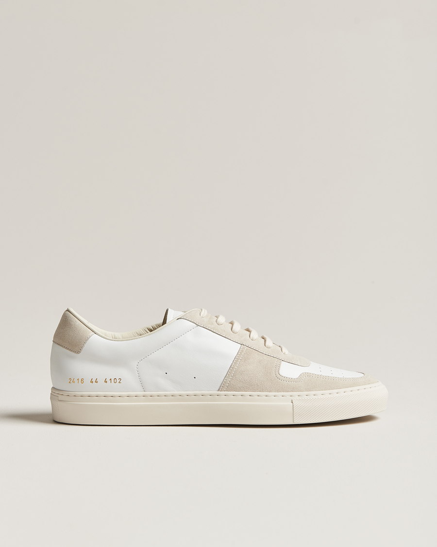 Heren | Common Projects B Ball Duo Leather Sneaker Off White/Beige | Common Projects | B Ball Duo Leather Sneaker Off White/Beige