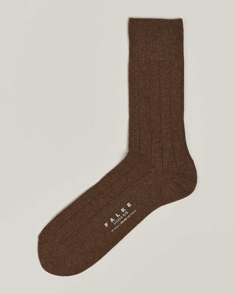 Heren | Ondergoed | Falke | Lhasa Cashmere Socks Humus