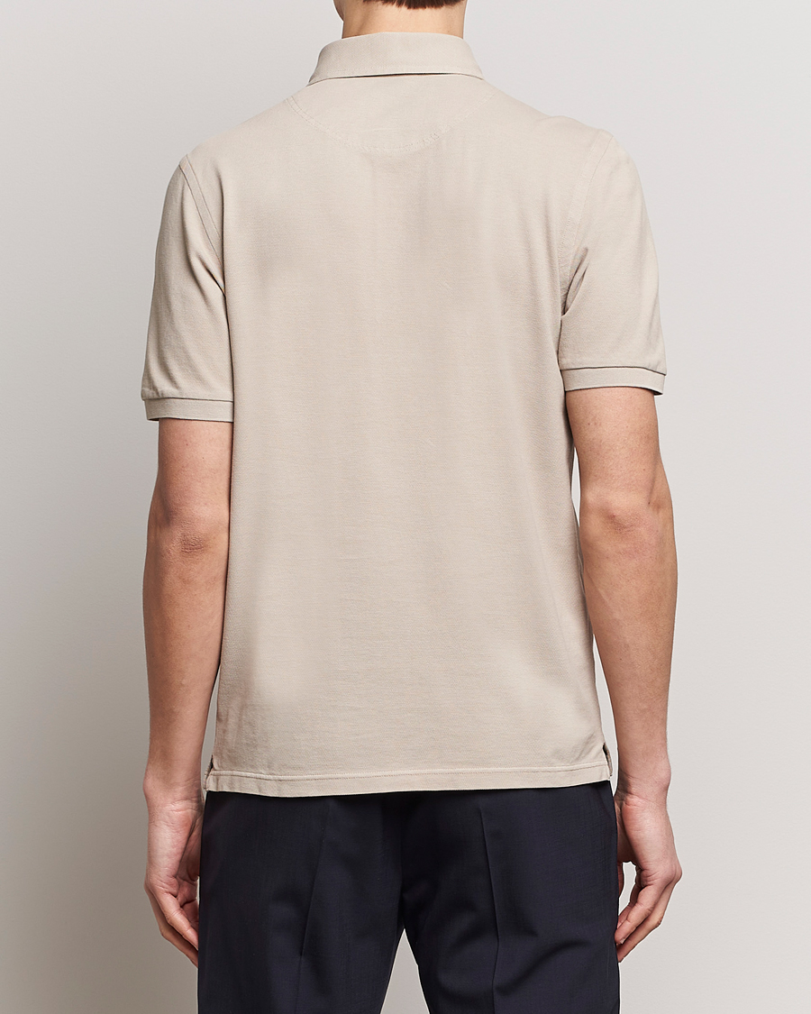 Heren | Polo's | Gran Sasso | Washed Polo Beige Melange