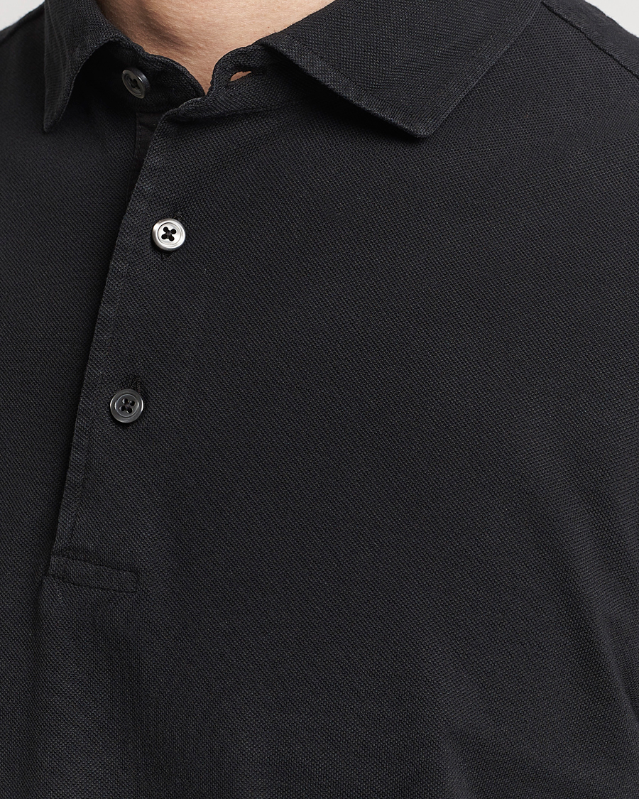 Heren | Polo's | Gran Sasso | Washed Polo Black