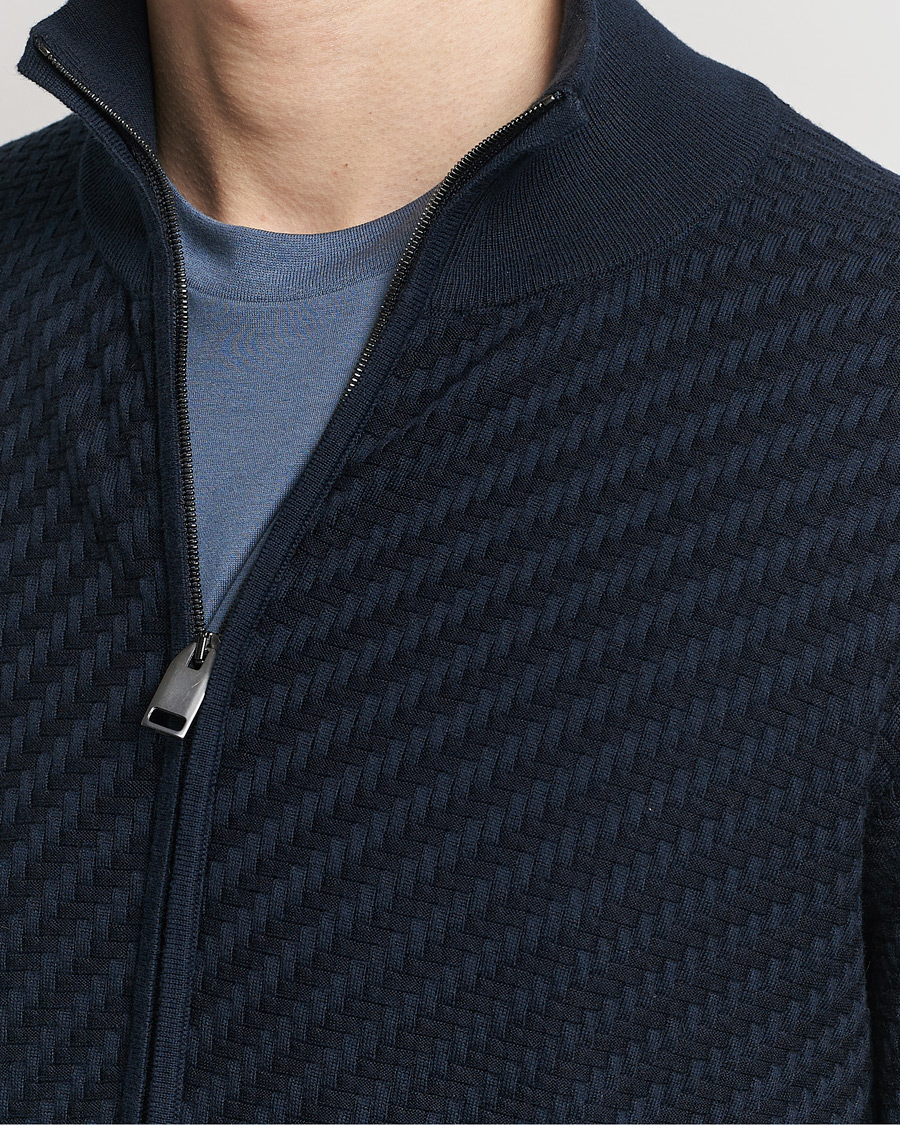 Heren | Truien | Brioni | Cashmere/Silk Blend Full Zip Navy
