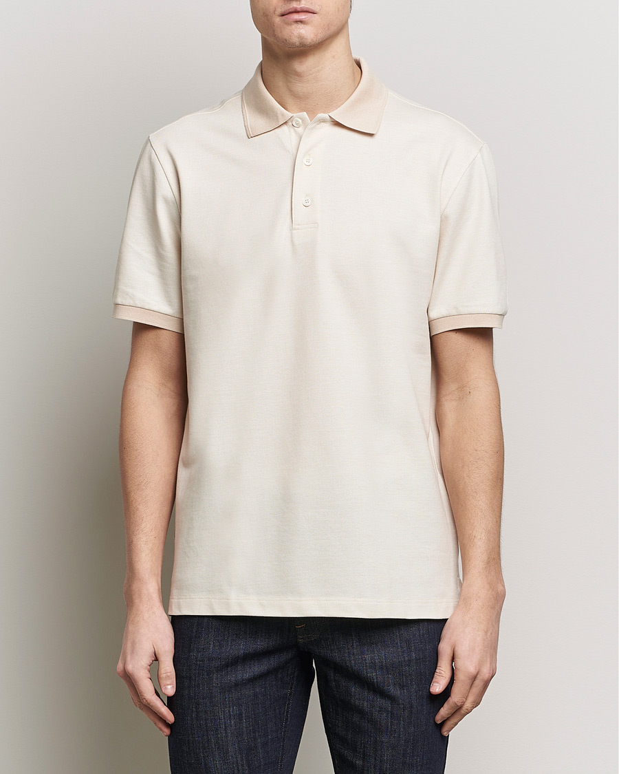 Heren | Poloshirts met korte mouwen | Brioni | Cotton Piquet Polo Beige