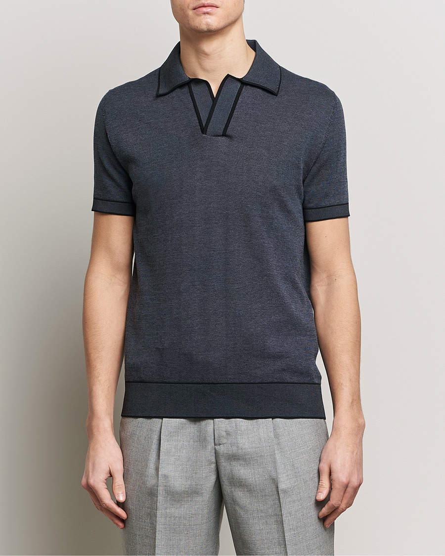 Heren | Afdelingen | Brioni | Soft Cotton Polo  Navy