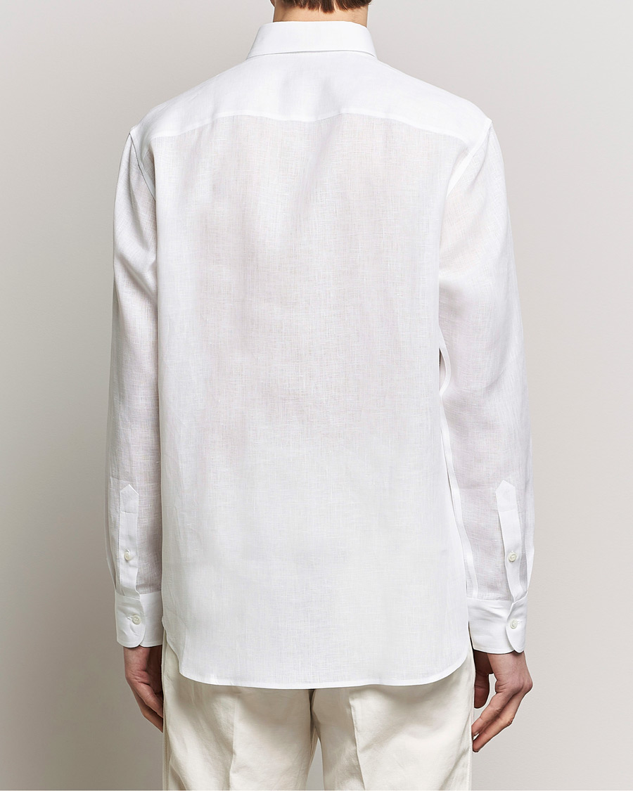 Heren | Overhemden | Brioni | Linen Sport Shirt White