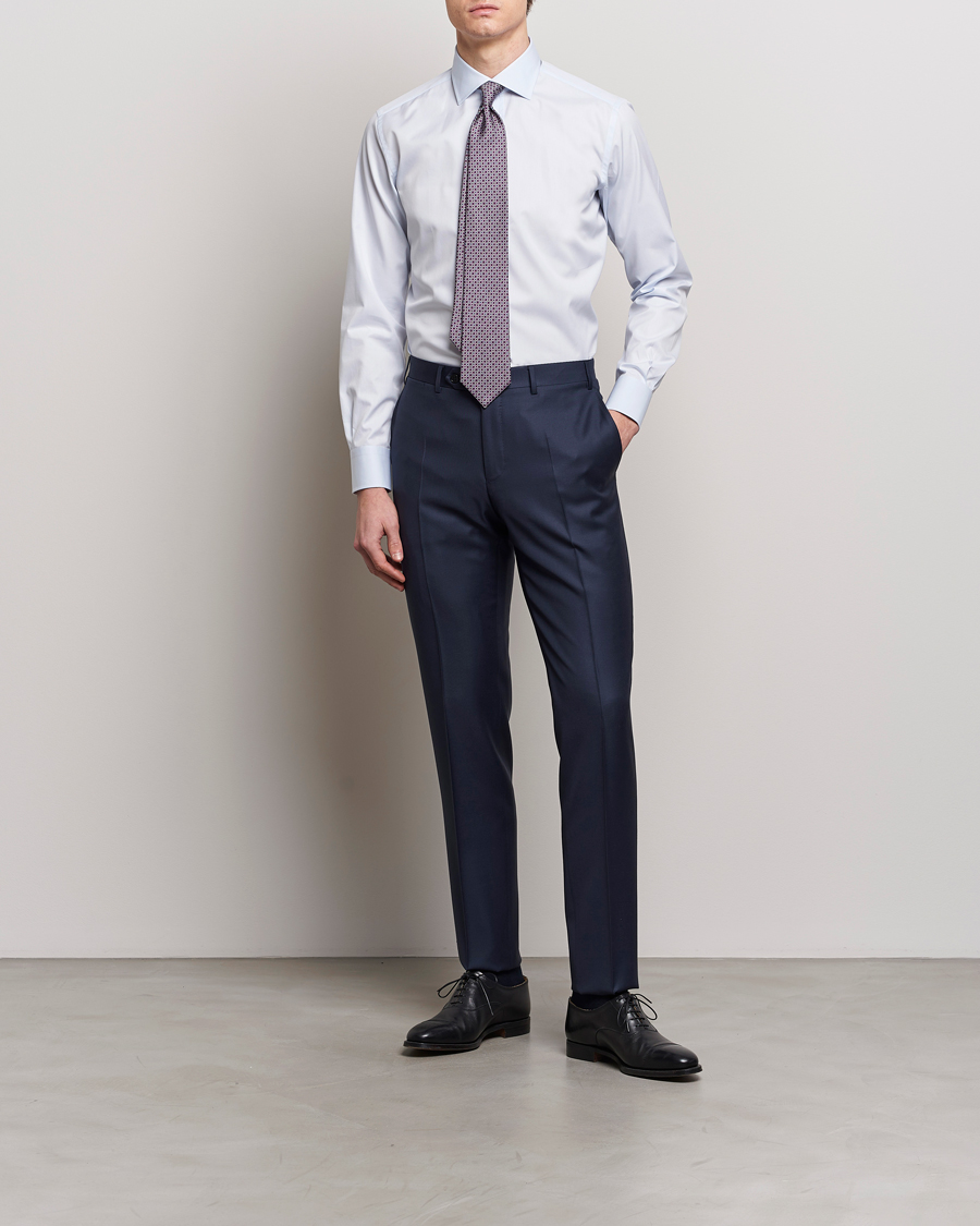 Heren | Formeel | Brioni | Slim Fit Dress Shirt Light Blue