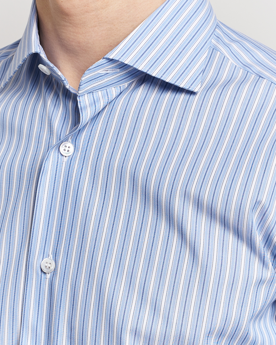 Heren | Overhemden | Brioni | Slim Fit Dress Shirt Blue Stripe