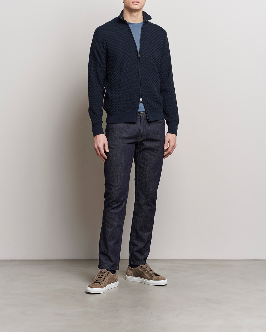 Heren | Jeans | Brioni | Slim Fit Stretch Jeans Dark Indigo