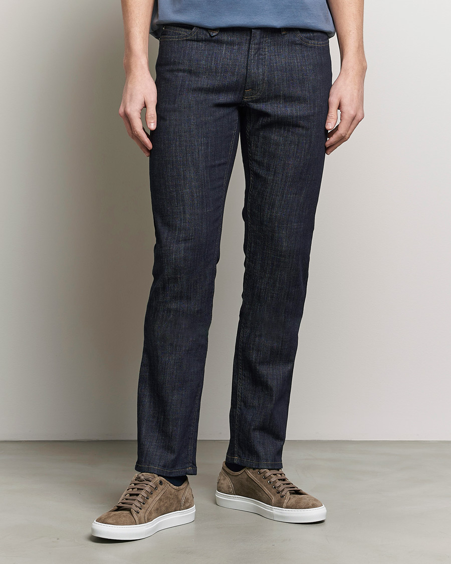 Heren |  | Brioni | Slim Fit Stretch Jeans Dark Indigo