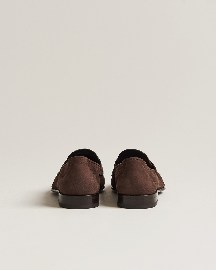 Heren | Brioni Penny Loafers Dark Brown Nubuck | Brioni | Penny Loafers Dark Brown Nubuck