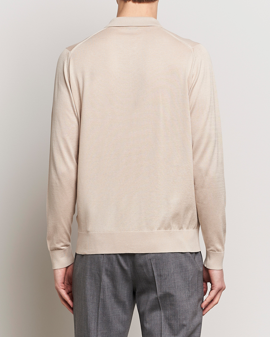 Heren | Truien | John Smedley | Shadow Tipped Sea Island Cotton Cardigan Almond