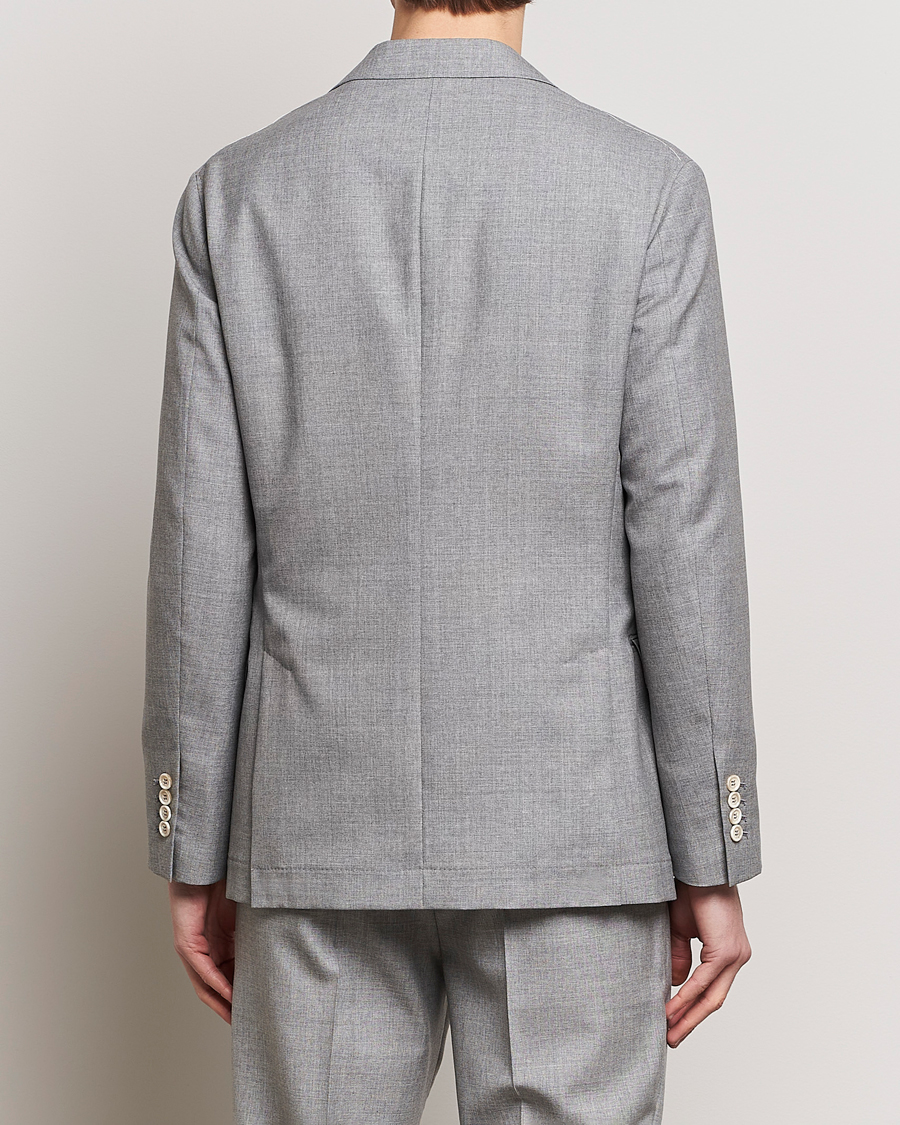 Heren | Blazers | Brunello Cucinelli | Peak Lapel Wool Blazer Light Grey