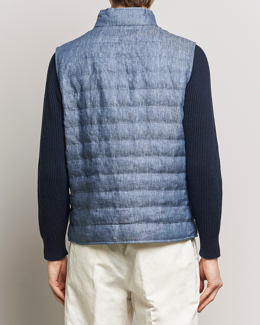 Heren | Jassen | Brunello Cucinelli | Linen Gilet Light Blue