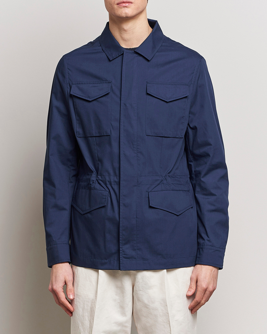 Heren | Italian Department | Brunello Cucinelli | Lightweight Field Jacket Navy