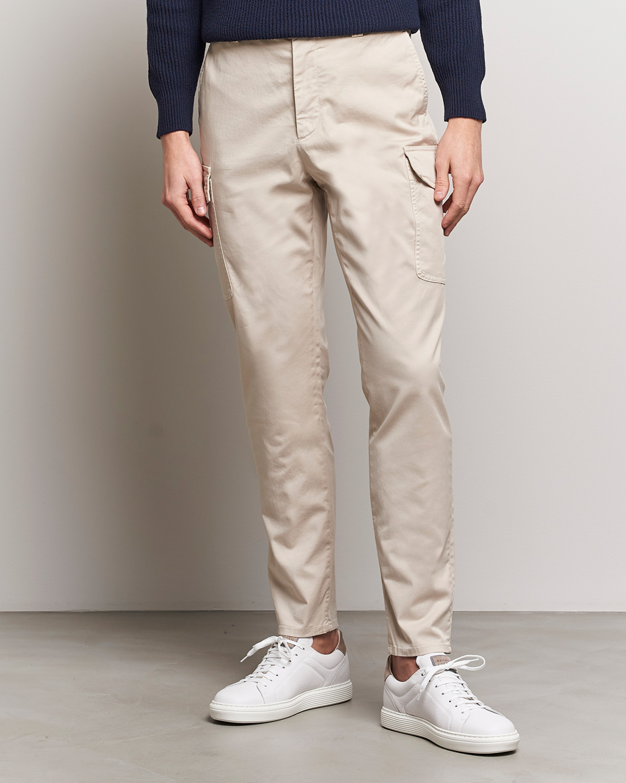 Heren | Italian Department | Brunello Cucinelli | Cotton Cargo Pants Light Beige