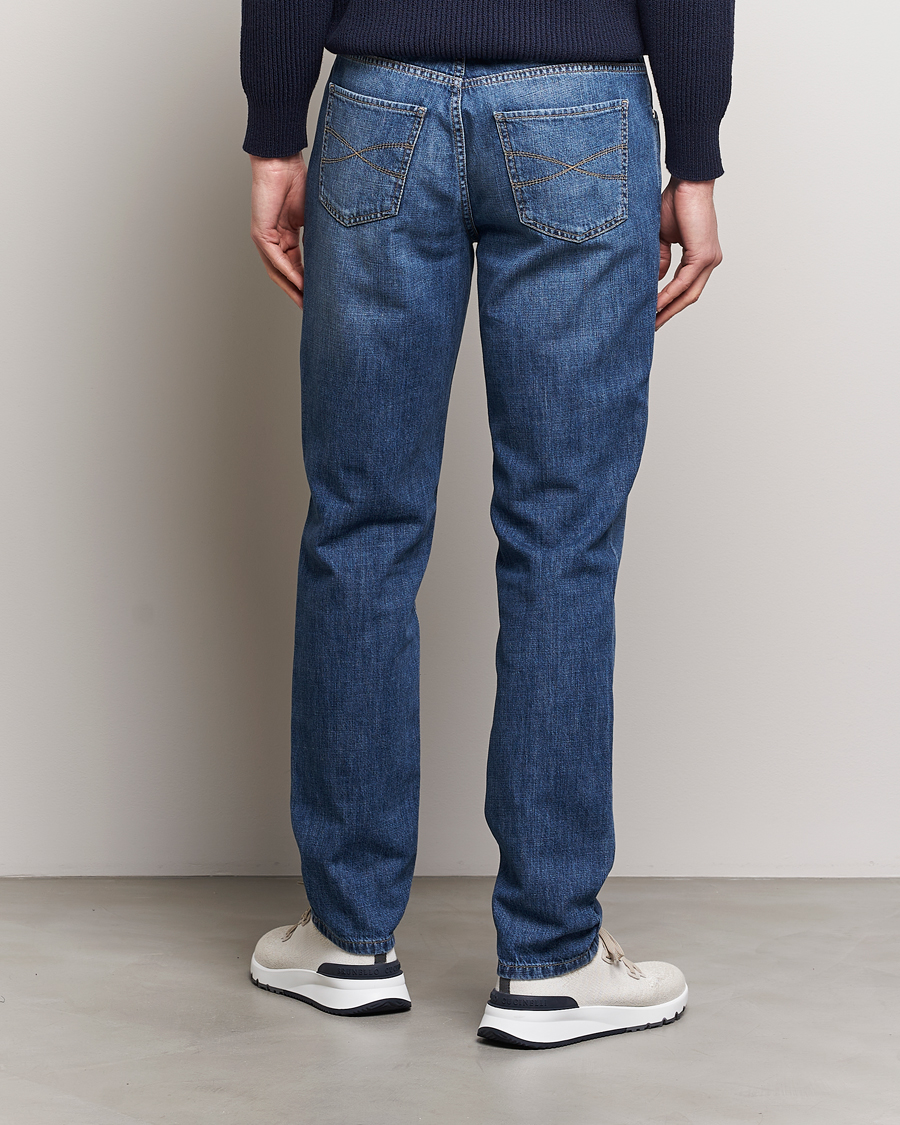 Heren | Jeans | Brunello Cucinelli | Traditional Fit Jeans Dark Blue Wash