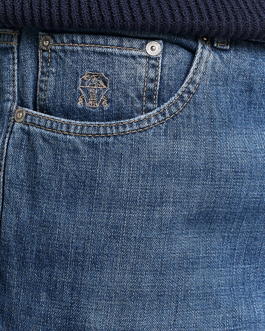 Heren | Jeans | Brunello Cucinelli | Traditional Fit Jeans Dark Blue Wash