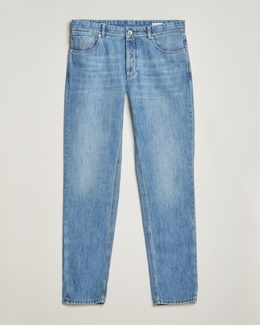 Heren | Jeans | Brunello Cucinelli | Traditional Fit Jeans Blue Wash