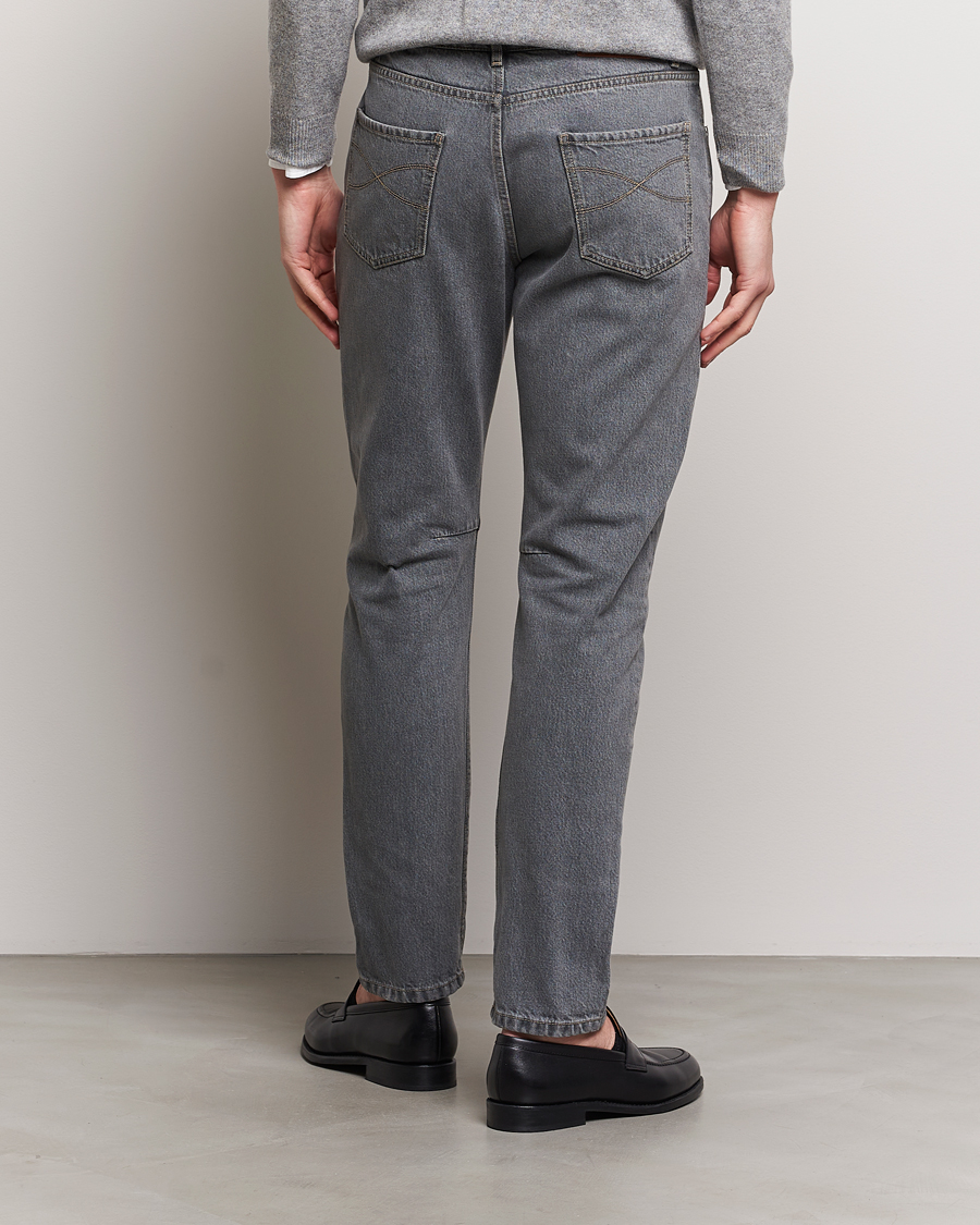 Heren | Jeans | Brunello Cucinelli | Leisure Fit Jeans Grey Wash