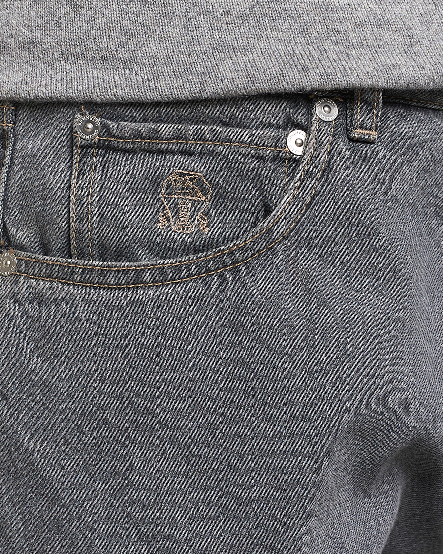 Heren | Jeans | Brunello Cucinelli | Leisure Fit Jeans Grey Wash