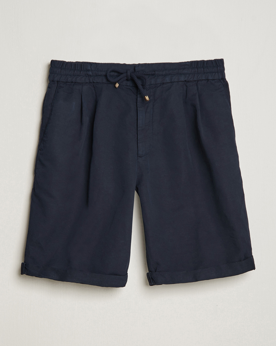 Heren | Korte broek | Brunello Cucinelli | Drawstring Shorts Navy