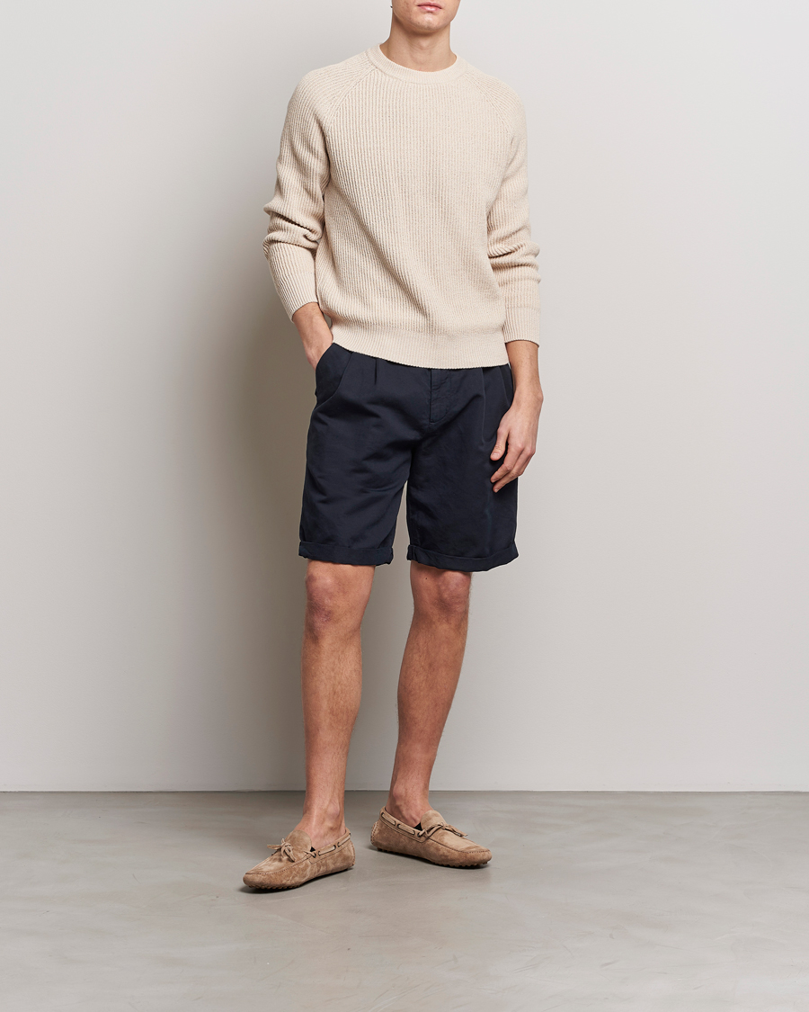 Heren | Korte broek | Brunello Cucinelli | Drawstring Shorts Navy