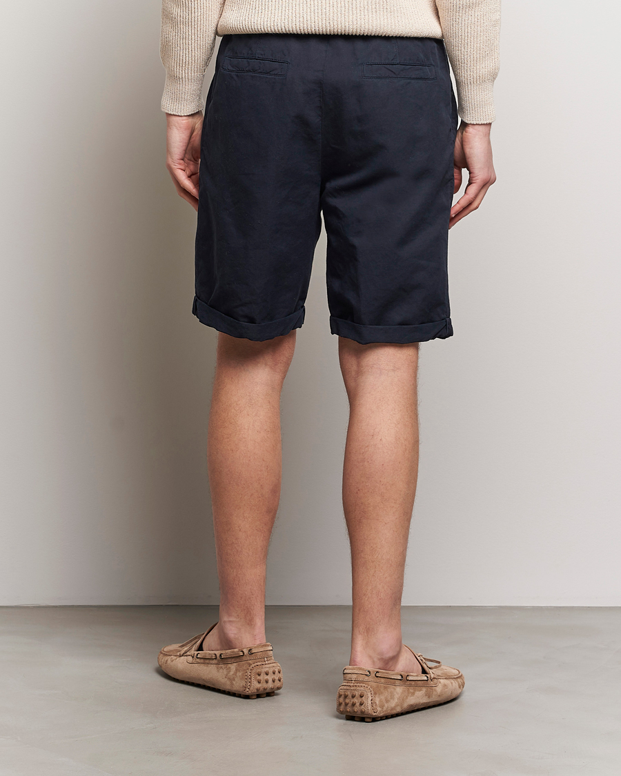Heren | Korte broek | Brunello Cucinelli | Drawstring Shorts Navy