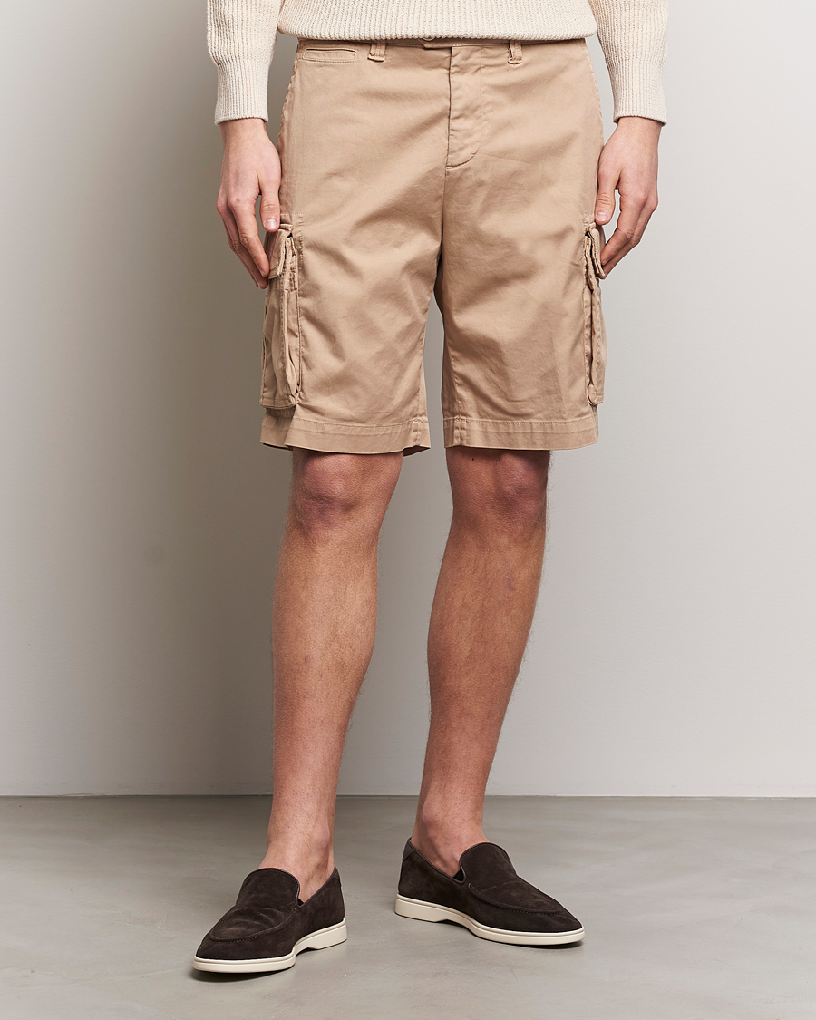 Heren | Korte broek | Brunello Cucinelli | Cotton Cargo Shorts Beige