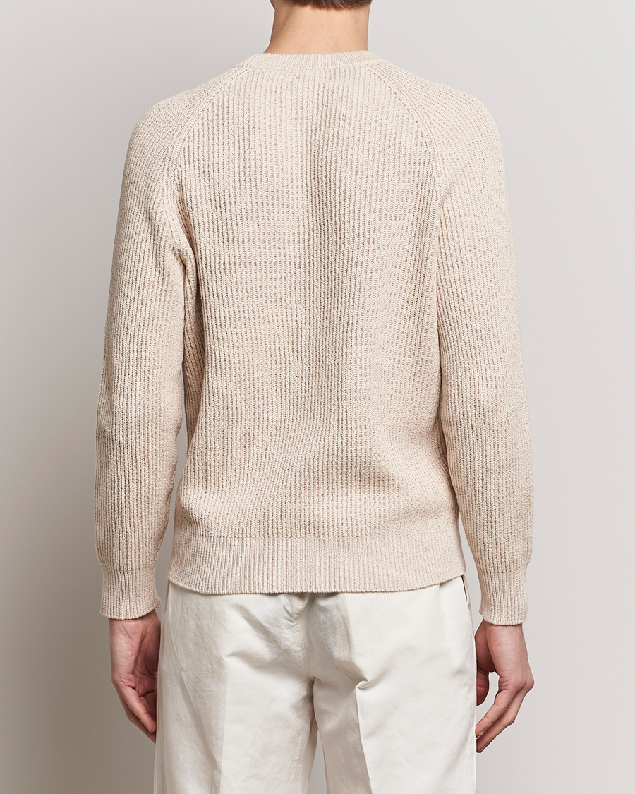 Heren | Truien | Brunello Cucinelli | Heavy Rib Stitch Crew Neck Light Beige